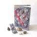 Felted journal notebook cover Grey stones gift under 25