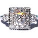 OLD as The HILLS - Antique - Cushion Cut - Old Mine - Diamond Engagement ring - Halo - 1800s - 14K white gold - Make An Offer - BpT05