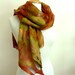 Ladies Scarf Wrap Silk and Wool Scarves Felted Fashion Fall Colors