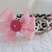 Pink Leopard Dog Collar Custom Made