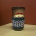 Coffee Cup Cozy in Jewel Toned Stained Glass Design