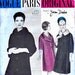 60s Vintage Vogue Paris Original Sewing Pattern 1117 Coat by Jean Desses Size 16 Bust 36
