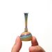 Rainbow Stripes Miniature Bottle, Hand Blown Glass