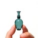 Miniature Bottle in Teal, Hand Blown Glass