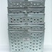 2 Vintage Metal Locker Baskets