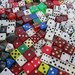 SALE - HUGE lot of DiCE - 150 dice - DESTASH - game pieces