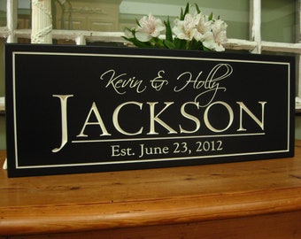 Personalized family sign | Bridal Shower Gift | Family Name Sign | Personalized last Name Sign | Wedding Gift