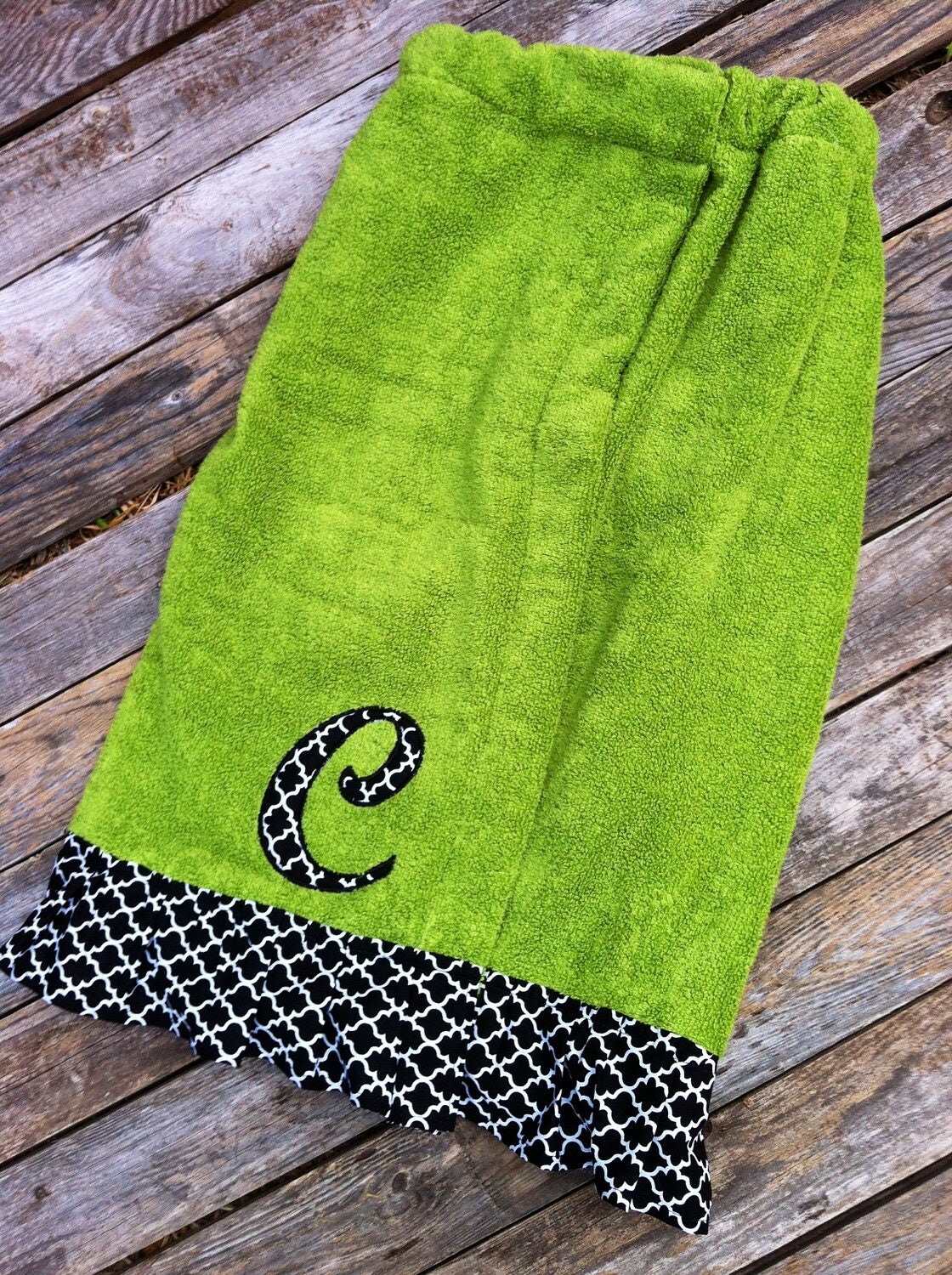Personalized Ruffle Spa Wraps