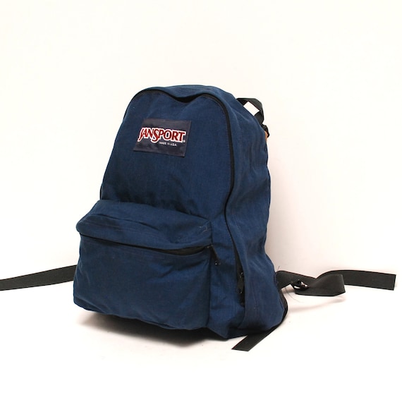 RARE small blue canvas 70s JANSPORT backpack made in U.S.A.