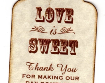 Personalized Wedding Favor Tags Wedding Gift Tags Wedding Wish