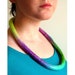 Necklace. Felted Necklace. Wet Felted Wool Cord. Handmade Felt Jewelry