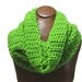 Green Cowl, Green Neckwarmer, Lime Green, Lime Green Cowl, Scarf, Chunky, Infinity, Lime Cowl, Lime Neckwarmer, Lime Scarf