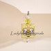 Honey Bee Scrabble Tile Pendant Charm Beaded Dangle Daisy Altered Art OOAK OKetsy HMA