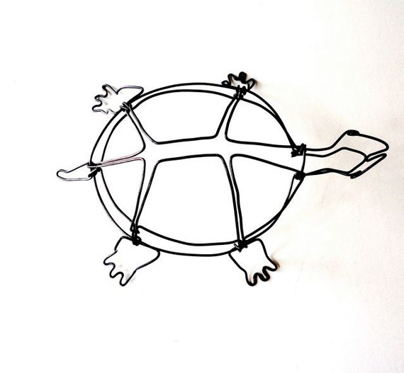 Turtle Wire Sculpture
