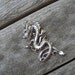 Dragon pendant in sterling silver