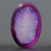 Oval Gemstone Druzy - Purple Geode Agate Stone Cabochon - 27mm (2837)