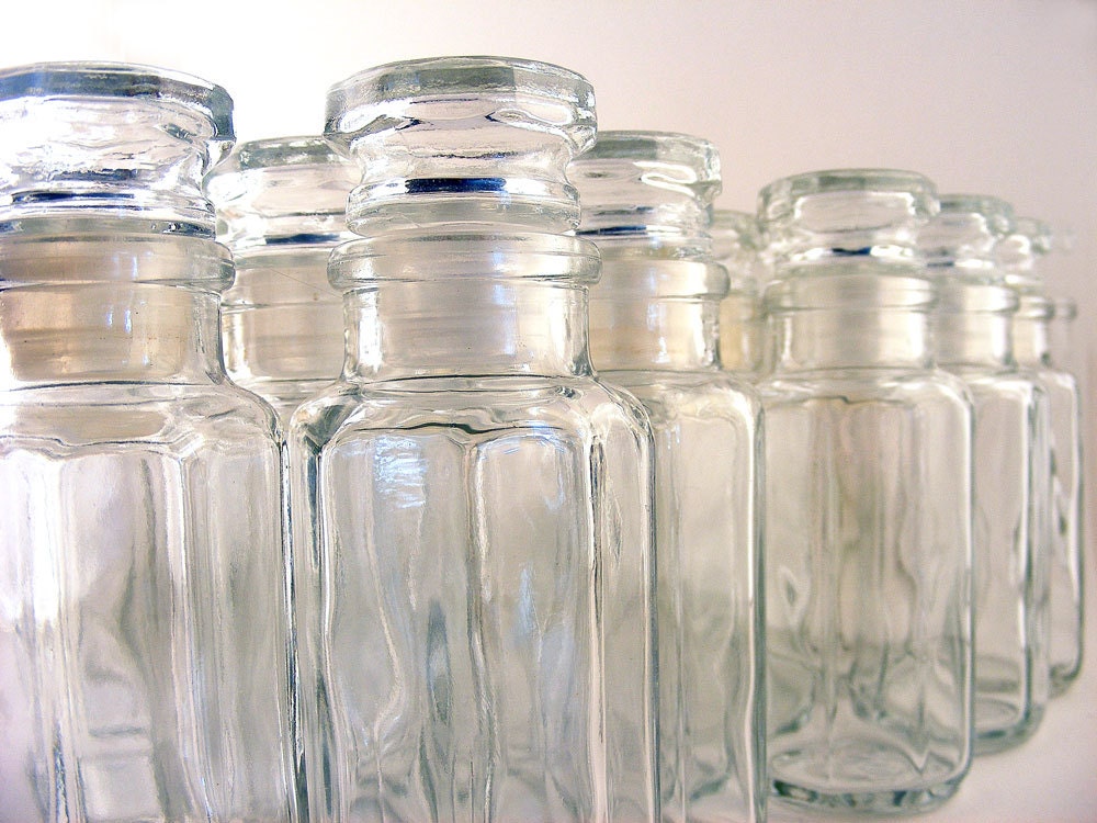 spice jars glass