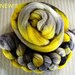 BFL/Silk Combed Top 4 Oz. "Sun and Shadows"