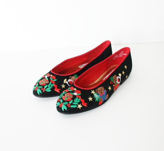 ladies christmas flats