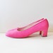 10 DOLLAR Sale Vintage 60s Holiday by Wise Pumps - Pink Heel - Women 9N