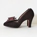 Vintage 40s Styl-Eez Brown Spectator Heels - Women 7 Narrow - Bow Clips