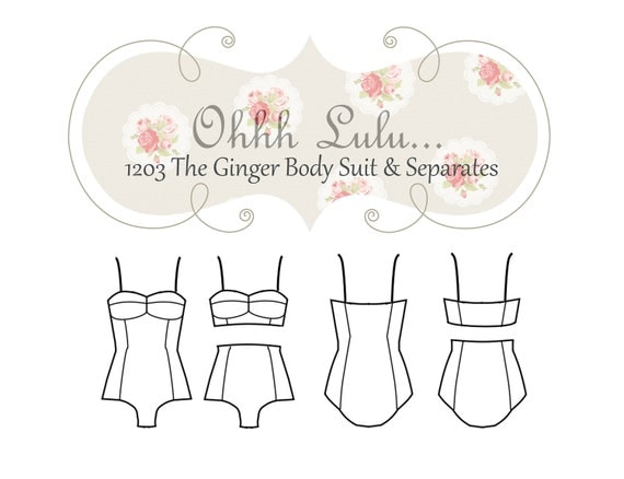 Ohhh Lulu The Ginger Body Suit and Separates PDF Sewing Pattern