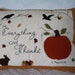 Felted Wool Appliqued Pumpkin Crow Pillow