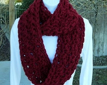 Popular items for red knitted scarf on Etsy