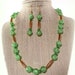 Soft Green Necklace and Earring Set - Mint Julep Necklace Set