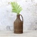 vintage french demijohn wrapped wicker bottle
