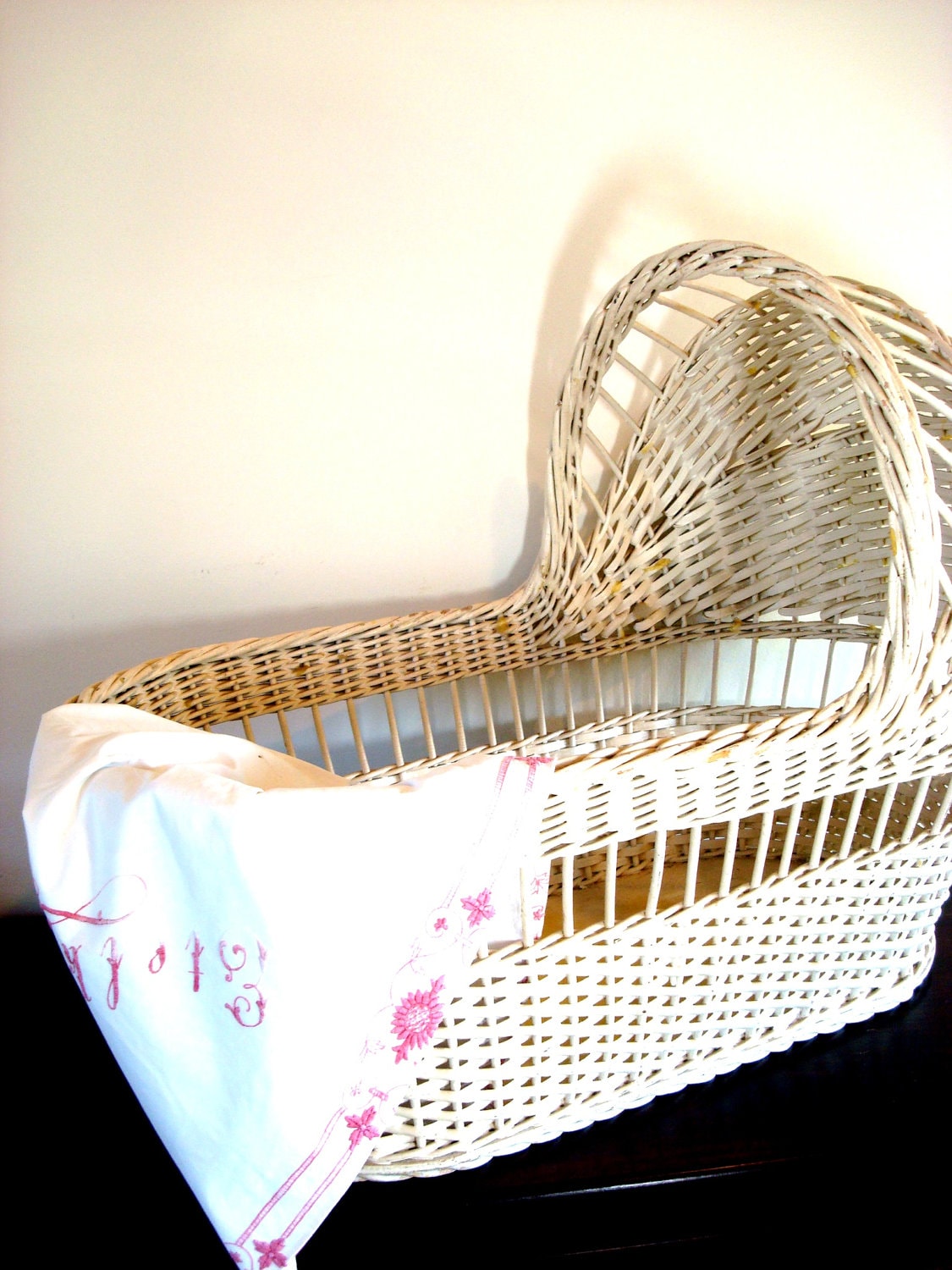 Vintage 1940 Wicker Baby Reserved thru 12/14 CAS