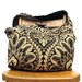 BOHO BAG Crossbody Bag Diaper Bag Hobo Purse Bohemian Bag Crossbody Hobo Bag Cross Body Bag Black and Gold