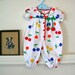 vintage baby romper - PICKING CHERRIES playsuit / 6m