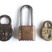 Instant Collection of 3 Vintage Padlocks - Altered Art Mixed Media Projects Display