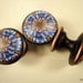 Old World Unique Cabinet Knobs/ Pulls Set of 6 Oil rubbed bronze metal base polymer clay