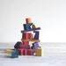 1950s Stacking Block Game / Blockhead / Multi Color Wood Blocks