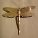 Vintage Sterling Silver Embossed Detailed Dragonfly Pin Brooch 3424