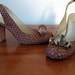 1960s heel / Richard Tyler Shoes / Slingback Shoes