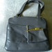 Vintage 60s Leather Purse Handbag Grey NOS, Unused