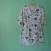 80s dress - abstract paint pattern vintage day dress - size small/medium