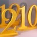 Colorful Wedding Table Numbers - Wedding Reception Sunflower Yellow