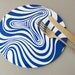 Vintage Mid Century Placemat Set OP Art Psychedelic