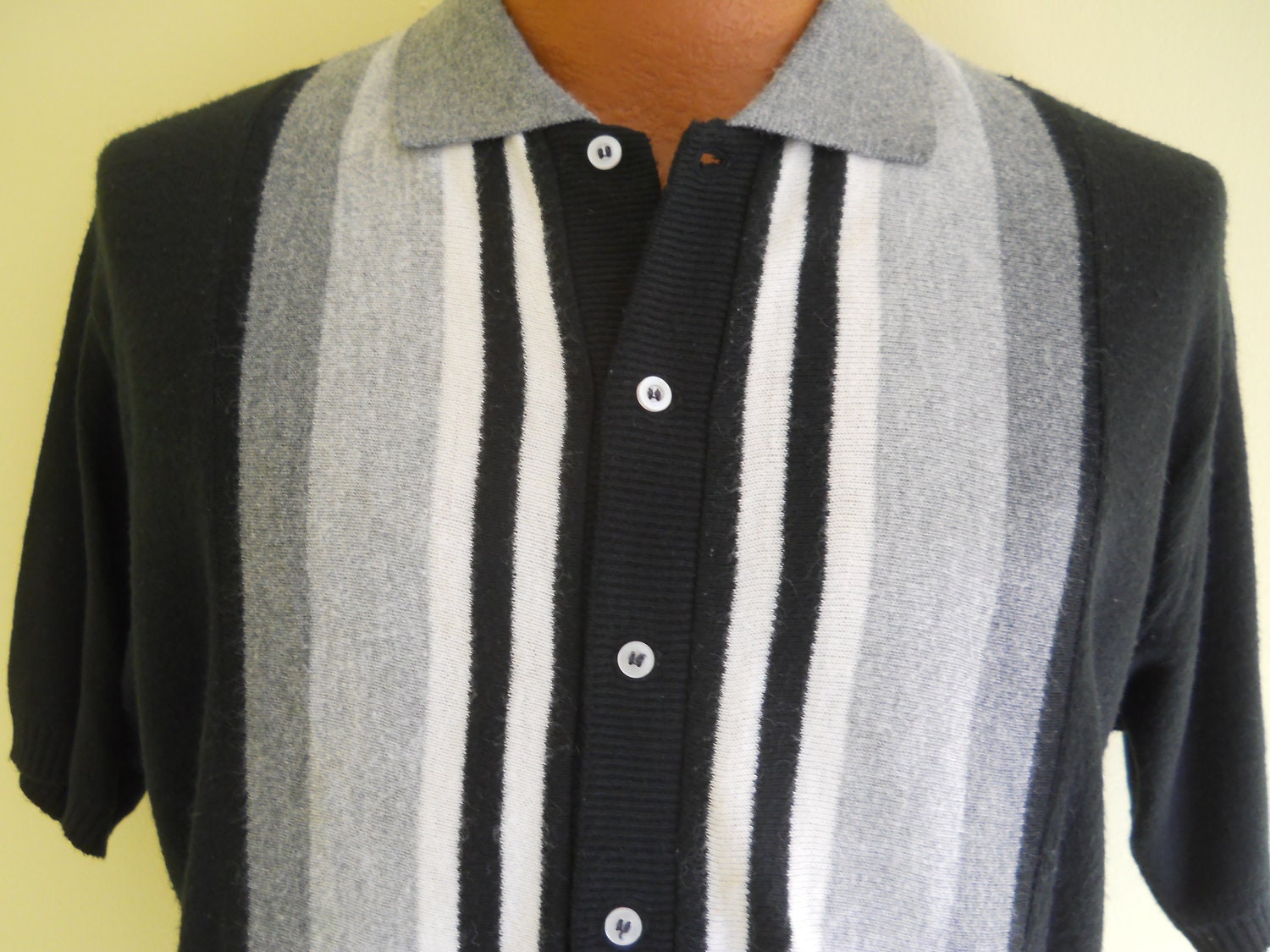 men's sweater with button down shirt