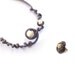 Intricate Fiber Jewellery Set Necklace - Ring Free Form Burnt Driftwood
