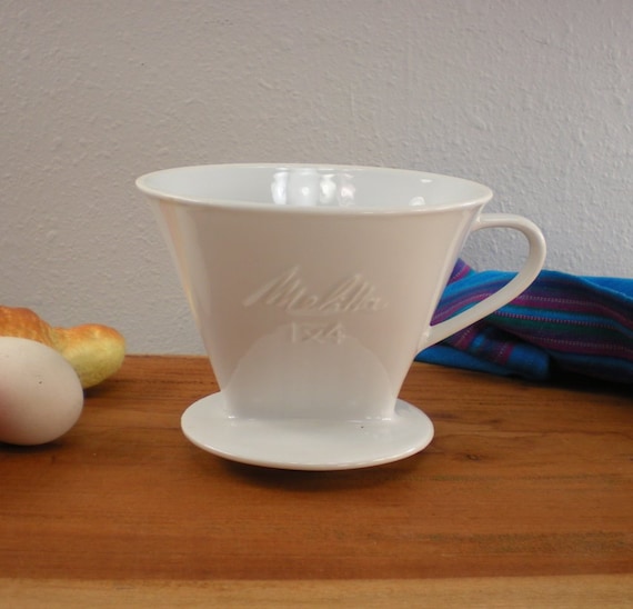 Melitta 1X4 Coffee Drip Porcelain Cone Filter by oldetymestore