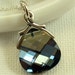 OOAK Crystal Necklace - Montana Blue Swarovski Crystal Briolette Necklace