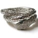 Vintage Costume Jewelry Coiled Rhinestone Snake Bracelet