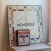 1936 Vintage Monopoly Board and Game Wood pieces Americana History Parker Brothers