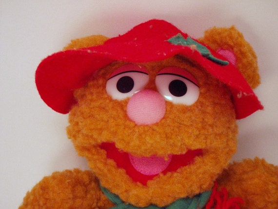 Baby Fozzie Bear Muppets Babies Christmas Holiday Plush Toy