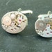 Steampunk Cufflinks Steampunk Watch Cufflinks Ruby red Cufflinks Industrial Gothic Steampunk Jewelry